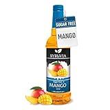 Syruvia Sugar-Free Mango Syrup - 25.4 fl oz. Premium Coffee Flavoring Syrup. 0 Calories, Kosher, and Gluten-Free. Ideal for Drinks, Sodas, Shakes, Desserts, and More.