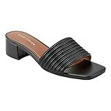 Marc Fisher Women's CASALA Heeled Sandal, Black 001, 8.5
