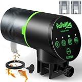 Automatic Fish Feeder for Aquarium, Auto Fish Food Dispenser with Timer and Feeding Ring, Moisture-Proof, Smart Fish Tank Vacation Feeder with 2 AAA Batteries