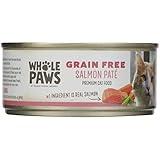 Whole Paws, Grain-Free Wet Cat Food, Salmon Paté Loaf Recipe, 5.5 Ounce
