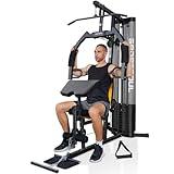 Home Gym, Multifunctional Home Gym Workout Equipment, 6 Workout Stations with 125LBS Weight Stack, Total Gym Exercise and Training Equipment, Home Gym System for Full Body Training