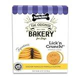 Three Dog Bakery Lick'n Crunch! Golden & Vanilla Dog Sandwich Cookies, 20 Count – Dog Treat Cookies, Puppy Cookies with Real Ingredients, Dog Birthday Cookies, Dog & Puppy Training Treats
