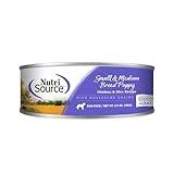 NutriSource Small and Medium Breed Puppy Chicken and Rice Canned Dog Food 5.5 oz. (12 in case)