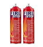 Fire Extinguisher 2-Pack with Mounting Bracket for Home, Kitchen, Grill - Portable Small A, B, C, K Extinguishing Aerosol Spray - 8-in-1 - Prevents Reignition