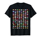 Flags of The World Geography Gifts T-Shirt