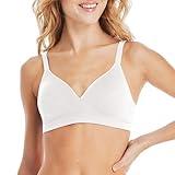 Hanes womens Perfect Comfortflex Wirefree Mhg260 Full Coverage Bra, White Rib, X-Large US