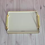 LEKPNJY Serving Platters, Plastic Serving Platters with Handles - Lightweight Party Platters for Snacks, Appetizers, and Entertaining