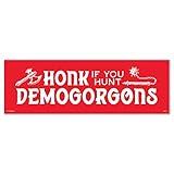 Genuine Fred Stranger Things, Bumper Magnet, Honk If You Hunt Demogorgons, Multicolored