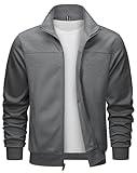 TACVASEN Men's t Softshell Jacket Lightweight Track Jacket Men Full Zip Up Work Jackets Thin Sports Jackets for Men