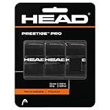 HEAD Prestige Pro Racquet Overgrip - Tennis Racket Grip Tape - Black, 3 Pack