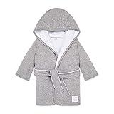 Burt's Bees Baby Infant Hooded Robe Organic Knit Terry Unisex Bathrobe, Unisex Boys and Girls, Size 0-9 Months Old