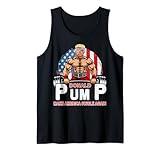 Donald Pump Swole America Again Gym Fitness Trump 2024 Tank Top