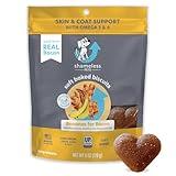 Shameless Pets Soft-Baked Dog Treats, Bananas for Bacon - Natural & Healthy Dog Chews for Skin & Coat Support with Omega 3 & 6 - Dog Biscuits Baked & Made in USA, Free from Grain, Corn & Soy - 1-Pack