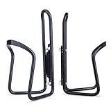 FiveBox Bike Biking Water Bottle Cage, 2Pack Cycling Bicycle Water Bottle Cage Holder Bracket for Mountain Bike MTB Road Bike, Bike Accessories, Made of Lightweight Aluminum Alloy (Black)