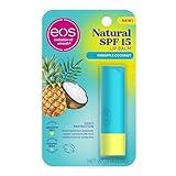 eos Natural SPF 15 Lip Balm- Pineapple Coconut, Daily Protection, Water Resistant, Resistant eos Lip Balm, 0.14 oz