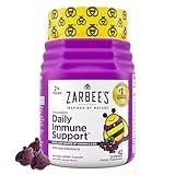 Zarbee's Children's Daily Immune Support Gummies with Real Elderberry + Vitamins A, C, D, E & Zinc to Help Promote a Healthy Immune System, No Artificial Flavors, Gluten-Free, 42 ct