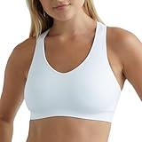 Hanes Seamless Racerback Moderate-Support Sports Bra with CoolDRI Moisture-Wicking