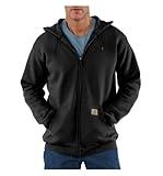 CarharttmensLoose Fit Midweight Full-Zip SweatshirtBlack2X-Large