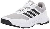 adidas Men's Tech Response Spikeless Golf Shoes, Footwear White/Core Black/Grey Two, 10