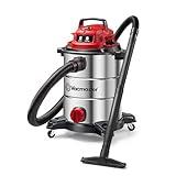 Vacmaster VOC812SF 1101 8-Gallon Premium Stainless Steel Wet/Dry Vacuum, Red Edition, 8 Gal