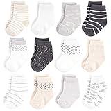 Touched by Nature baby boys Touched Nature Unisex Organic Cotton Socks, Modern Neutral, 0-6 Months Casual Sock, Modern Neutral, Months US