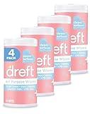 Dreft Multi-Surface All-Purpose Gentle Cleaning Wipes for Baby Toys, Car Seat, High Chair & More, 70 Count (Pack of 4)