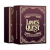 Jestique Couples Card Game, Love's Quest with 84 Scratch-Off Date Ideas, Date Night Card Games, Dedicated Deck Card Games for Strengthening Couples' Relationships