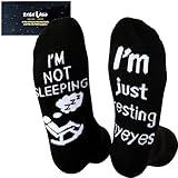 ZXGXLAW Birthday Gifts for Dad,Men Husband Grandpa Women idea Fathers Day Christmas Im Not Sleeping Funny Socks