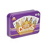 PlayMonster Five Crowns Collectible Tin – Card Game for Kids and Adults, Family Game Night, The Game isn’t Over Until the Kings Go Wild!, 5 Suited Rummy Style Card Game, 1-7 Players, Ages 8+