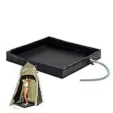 Wintogo Portable Shower Pan, 41" x 41" x 5" Foldable Shower Base & Basin Floor with Detachable Drain Pipe, Ideal for RV, Outdoor,Indoor Shower Stall Enclosures