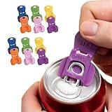 Complete Cover Easy Tab Opener New and Improved 6PK Beverage Barricade 2.0.Colorful Drink Can Protector Cap for Soda, Beer, Coke Shields From Bugs, Bees, Dust at the Party, BBQ, Beach (12pack)
