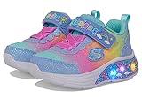 Skechers Kids Kids My Dreamers-Pastel Sunset Sneaker, Light Blue/Multi, 10 US Unisex Toddler