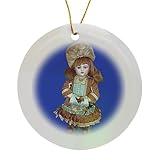 Circle Porcelain Ornament - Bru Antique Doll Collectible Dolls