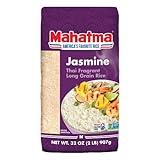 Mahatma Jasmine Rice, 2lb Bag of Rice, Thai, Indian, or Cambodian Fragrant Flavored Rice, Stovetop or Microwave Rice