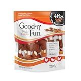 Good ‘n’ Fun Triple Flavor Kabobs Chews for All Dogs, 48 Ounces, Treat Your Dog to Chews Made from Beef Hide, Real Chicken, Pork Hide, Duck and Chicken Liver