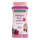 Nature's Bounty Optimal Solutions Women's Multivitamin, Immune and Cellular Energy Support, Bone Health, Raspberry Flavor, 80 Gummies