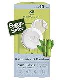 Enviroscent Non Toxic Air Freshener (Rainwater & Bamboo) Plug-in Air Freshener for Home | Essential Oil Plug In | Home Fragrance Last 45+ Days | 1 Refillable Air Freshener Plug In & 1 Scent Refill Kit