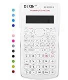 Scientific Calculators Desktop, Scientific Calculators for Students, Scientific Calculator 240 Functions 2 Line 10+2 Digits, Desk Math Calculator for School (White)