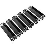 Unicook Grill Burner Covers for Nexgrill 720-0888, 720-0888N, 720-0830H, Expert Grills, Grill Heat Plates Replacement, Gas Grill Parts Kits, 14.6 Inch Heat Shields Tents, Flame Guards, 6 Pack