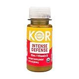 KOR Shots Vitamin D & Zinc Shot - 1.7 Fl Oz - Intense Defense - 100% DV of Zinc and 235% DV of Vitamin D- USDA Certified Organic