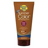 Banana Boat, Summer Color Self-Tanning Lotion, Deep Dark Color for All Skin Tones, 6 oz
