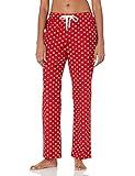 Amazon Essentials Women's Flannel Pajama Sleep Pant (Available in Plus Size), Red White Dots, Medium