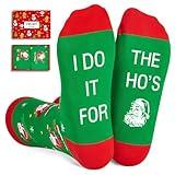 Christmas Gifts Stocking Socks For Women Men - Xmas Stocking Stuffers For Mom, Secret Santa Socks for Dad