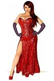 Daisy Corsets Women's Top Drawer Miss Jessica Costume, Red, X-Large
