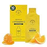 Propolis Liposomal Vitamin C by Beekeeper's Naturals, 1000mg Vitamin C, Propolis & Organic Honey, Supercharged Immune Support & Increased Bioavailibity for Max Absorption, 12 Ct