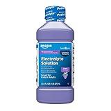 Amazon Basic Care Pediatric Electrolyte Solution, Grape Flavor, Helps Prevent Dehydration, Replaces Electrolytes, Fluid and Zinc, for Kids and Adults, 33.8 fl oz (Pack of 1)