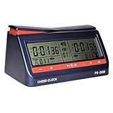 Gigicial Digital Chess Clock Timer, Portable LCD Screen Digital Chess Clock for Chinese Chess International Chess Board Go Game Gobang
