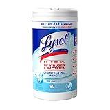 Lysol Disinfectant Wipes, Multi-Surface Antibacterial Cleaning Wipes, For Disinfecting and Cleaning, Crisp Linen, 80 Count