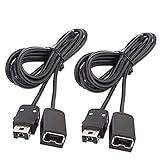 NES Classic Controller Extension Cable 3M / 10ft (2-Pack), SNES Extension Power Cord Compatibility Nintendo SNES Classic Edition Controller (2017) and Mini NES Classic Edition (2016), Wii, Wii U