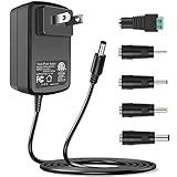 100V-240V to 24V 1A AC/DC Switching Power Supply Adapter with 5 Selectable Adapter Plugs